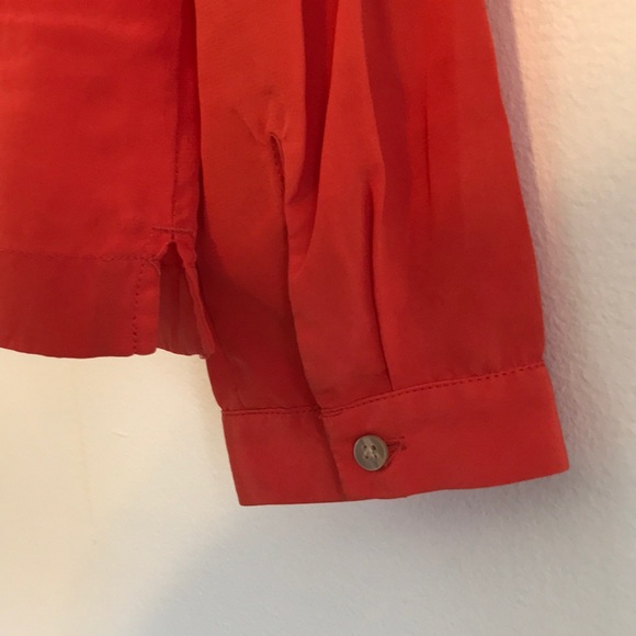 Ann Taylor Silk Orange Blouse - Picture 5 of 6
